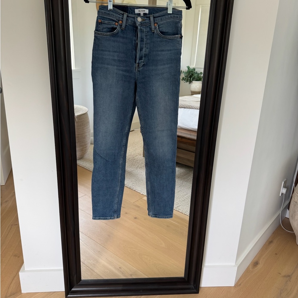 RE/DONE 90s High Rise Ankle Crop | “Mid 70s” Wash | Size 26